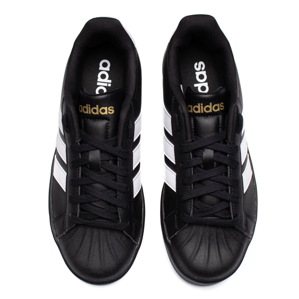 Tênis Feminino Adidas Streettalk Bold Preto/Dourado Preto 4