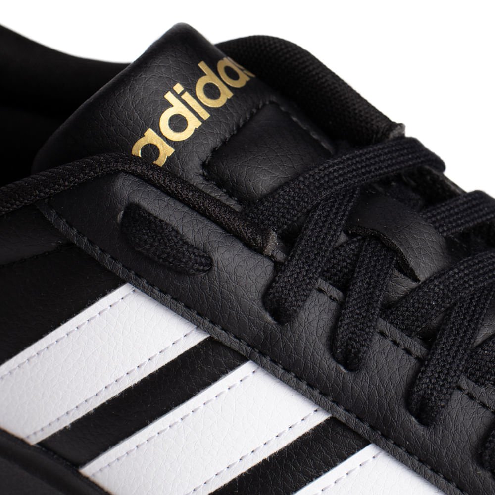 Tênis Feminino Adidas Streettalk Bold Preto/Dourado Preto 6