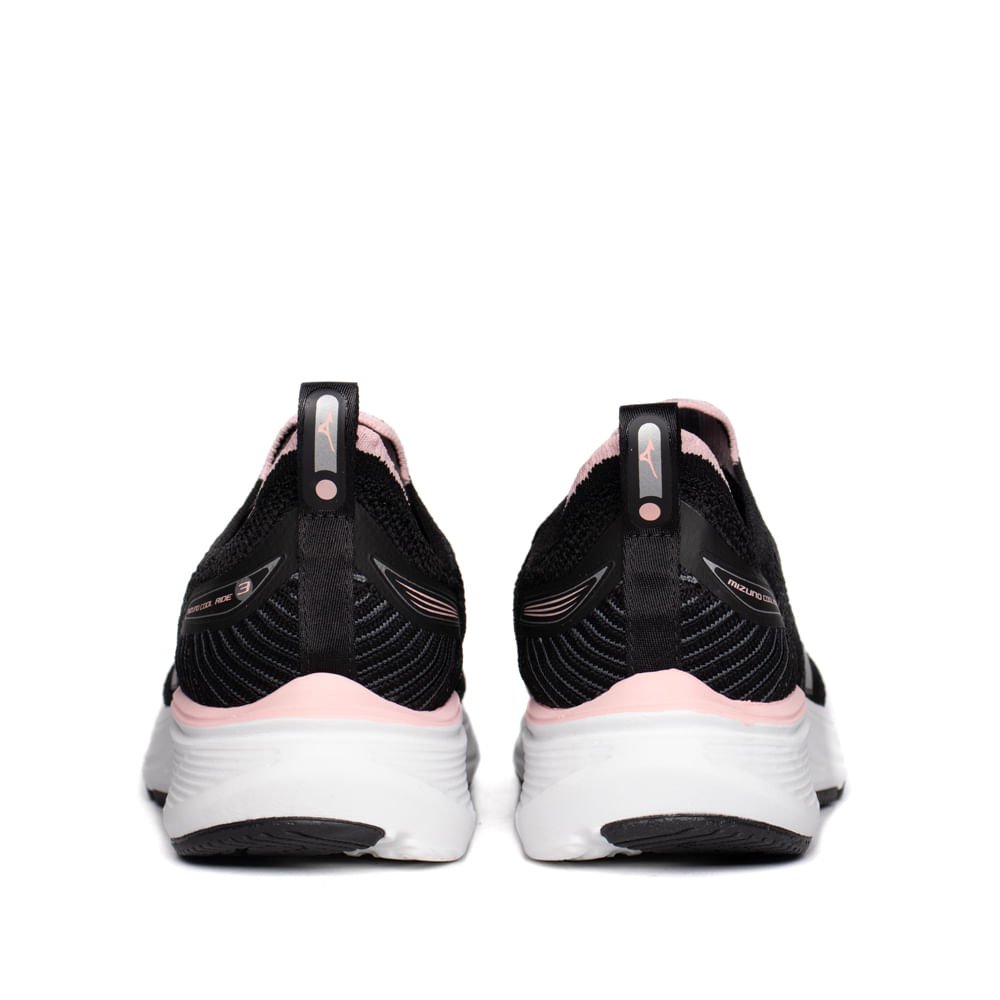 Tênis Feminino Mizuno Cool Ride 3 Esportivo Preto/Rosa Preto 3