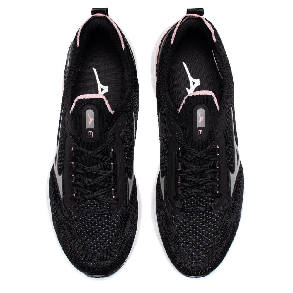 Tênis Feminino Mizuno Cool Ride 3 Esportivo Preto/Rosa Preto 4