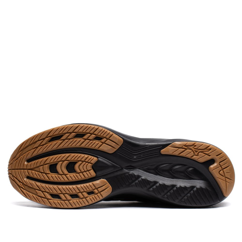 Tênis Masculino Mizuno Space 6 Corrida Preto/Dourado Preto 2
