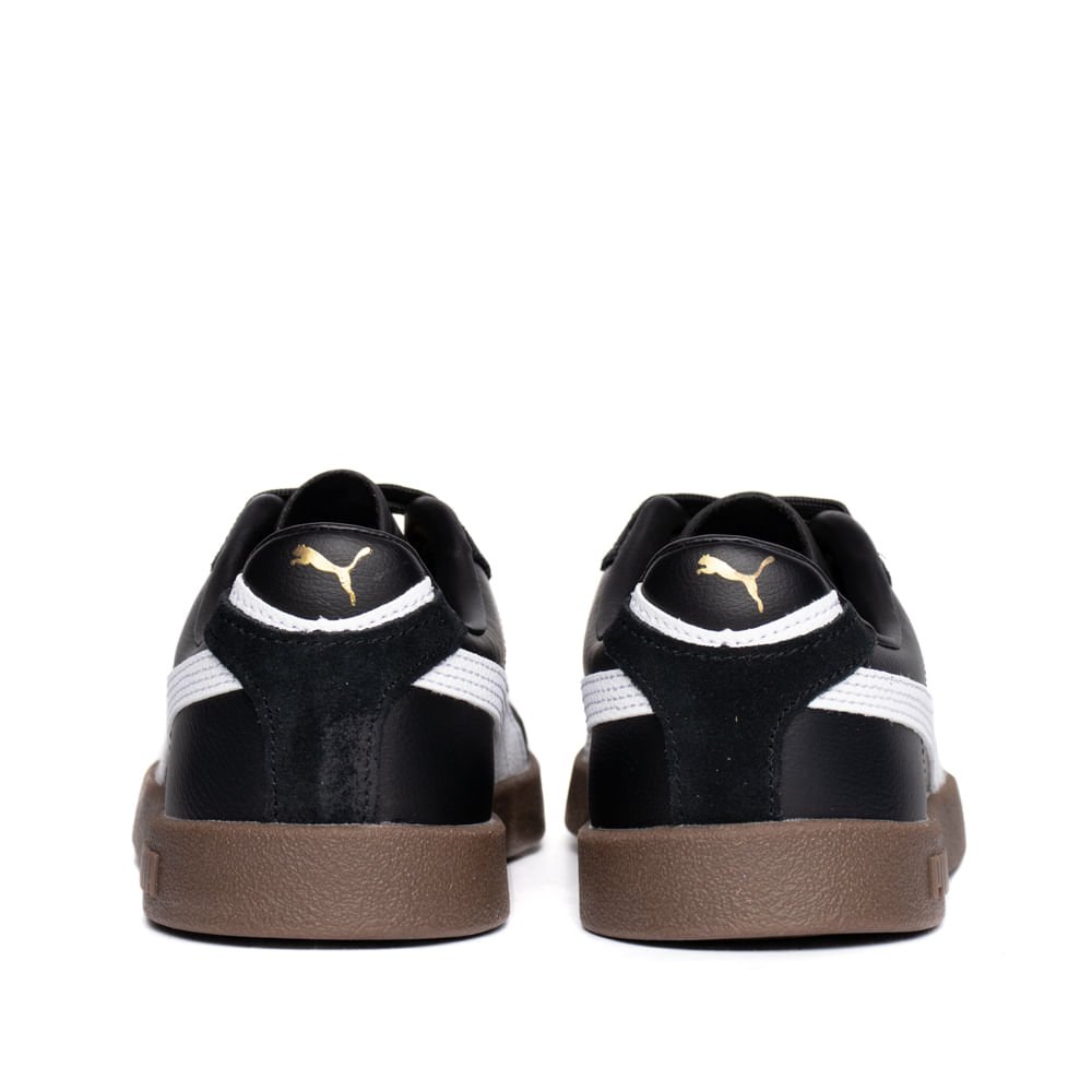 Tênis Feminino Puma Club II Era Casual Preto/Marrom Preto/Branco 3