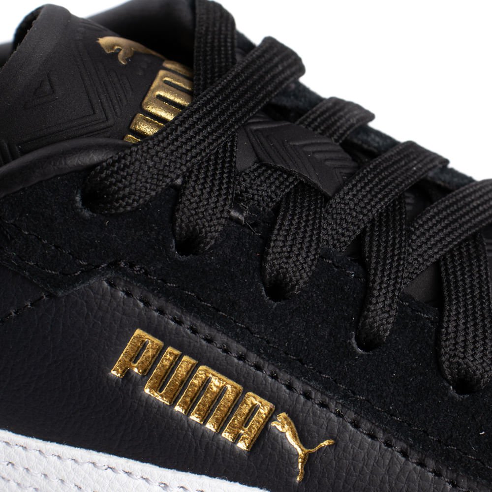 Tênis Feminino Puma Club II Era Casual Preto/Marrom Preto/Branco 5