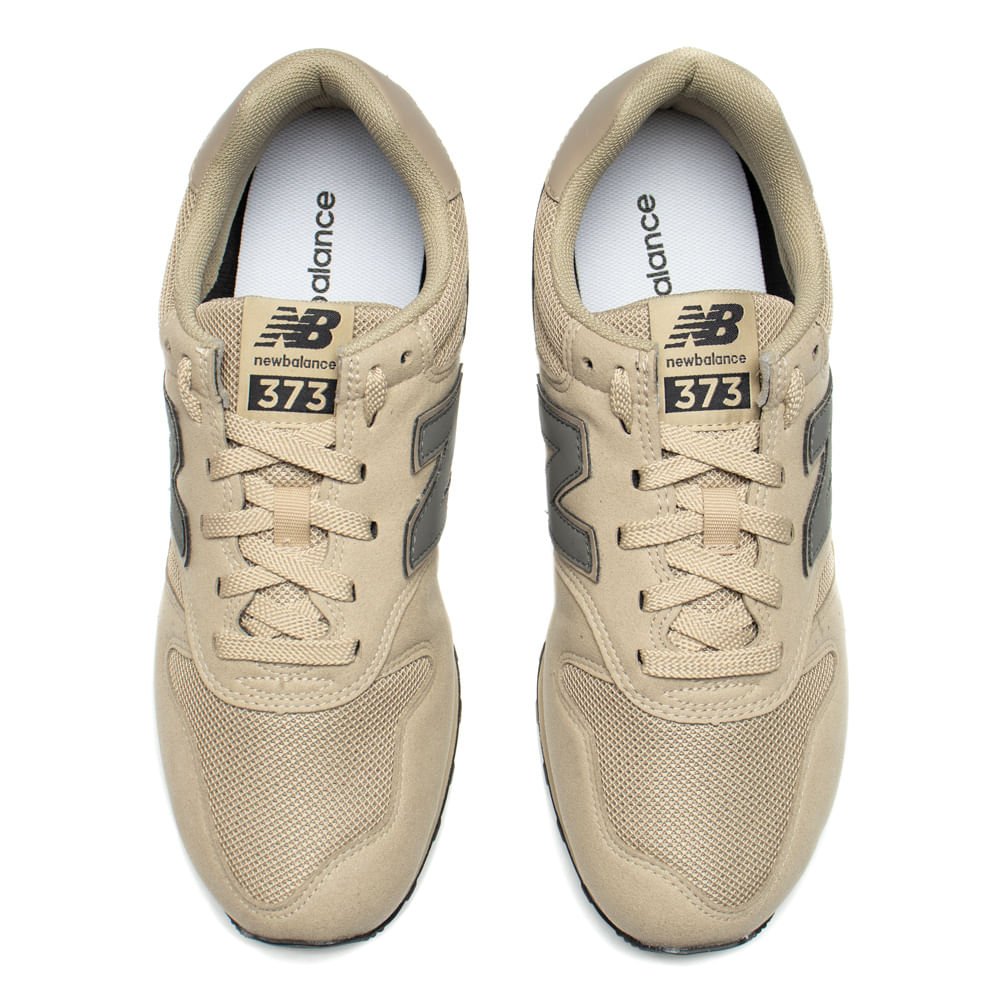 Tênis Masculino New Balance 373v2 Casual Bege Bege 4