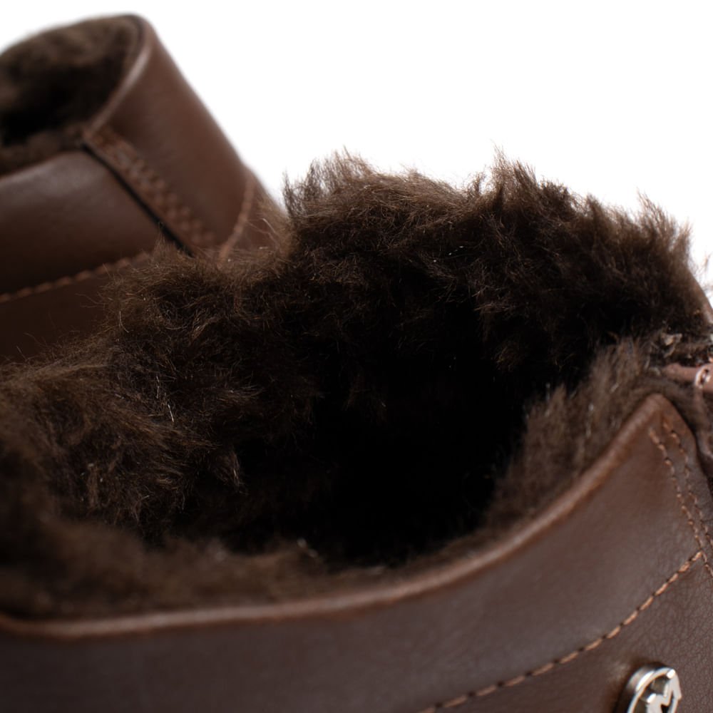 Tênis Feminino Via Marte Botinha Casual Marrom/Branco Marrom 6