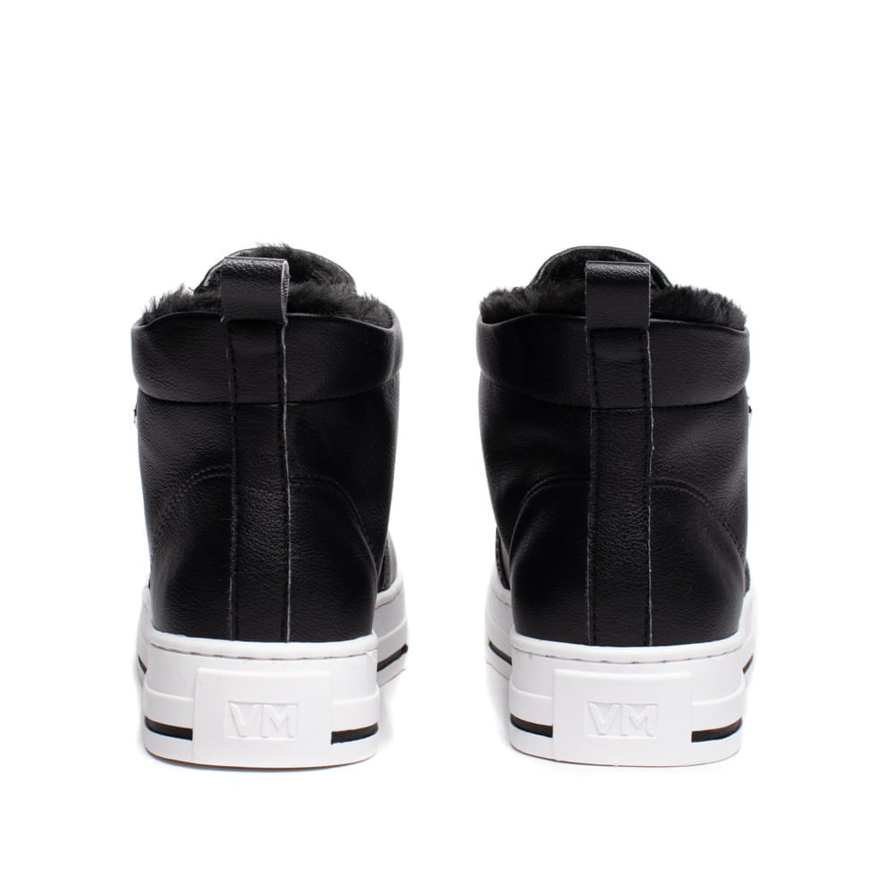 Tênis Feminino Via Marte Botinha Casual Preto Preto 3