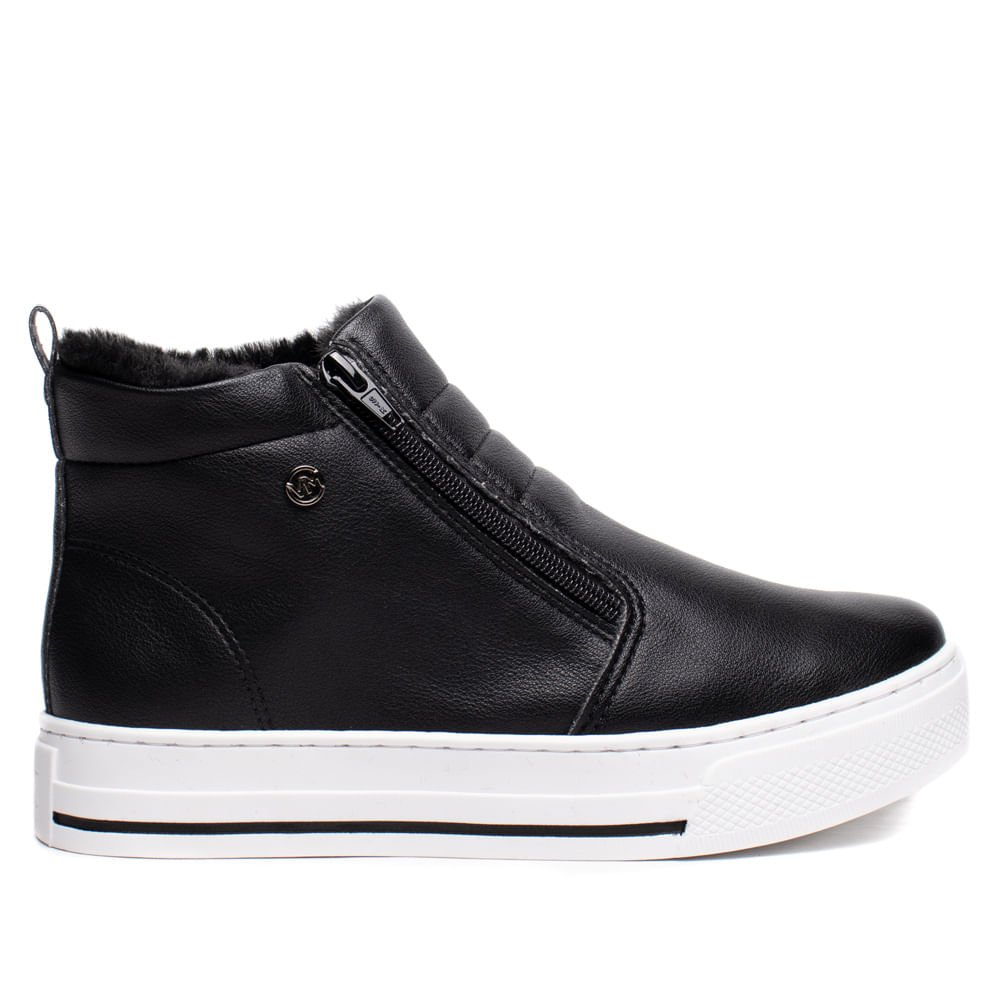 Tênis Feminino Via Marte Botinha Casual Preto