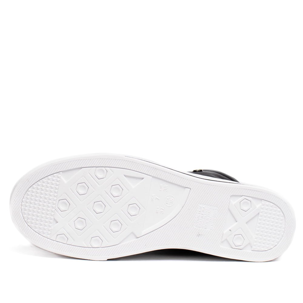 Tênis Feminino Via Marte Botinha Casual Preto Preto 2