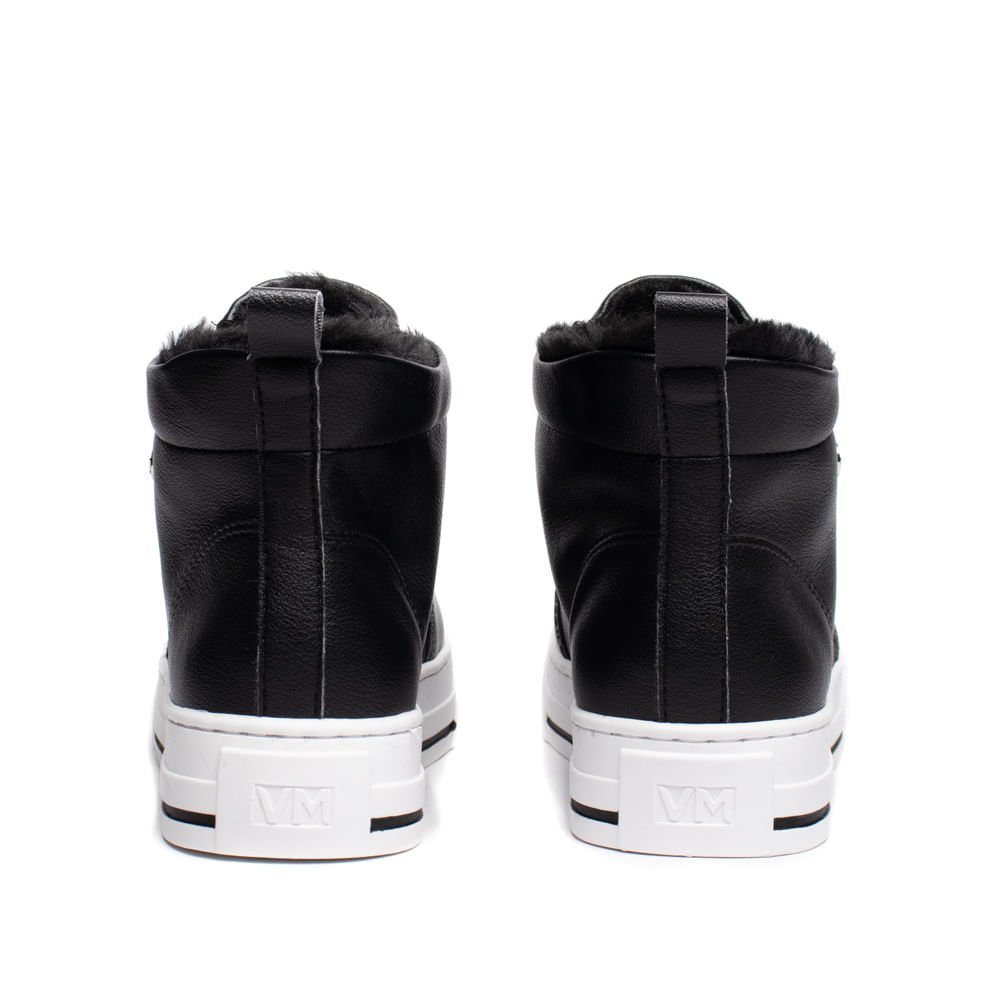 Tênis Feminino Via Marte Botinha Casual Preto Preto 3