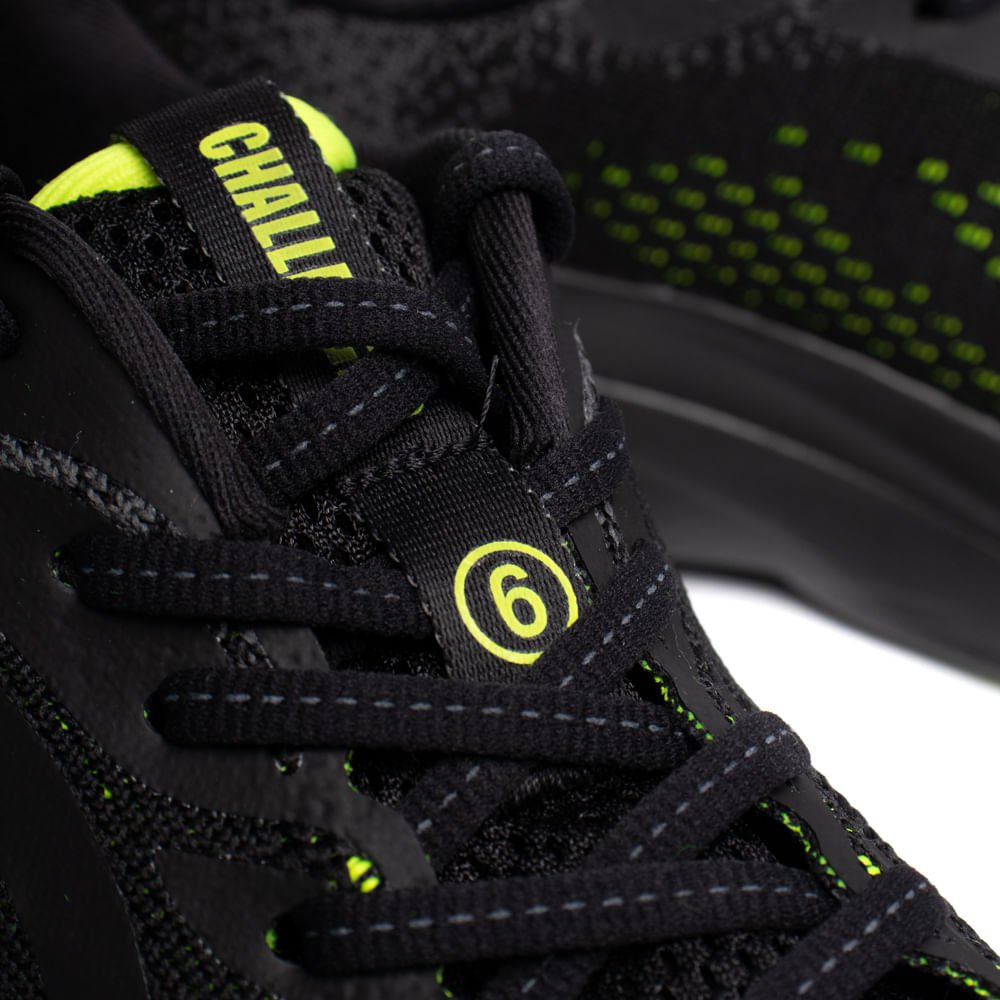 Tênis Masculino Olympikus Challenger 6 Corrida Preto/Verde Preto 5