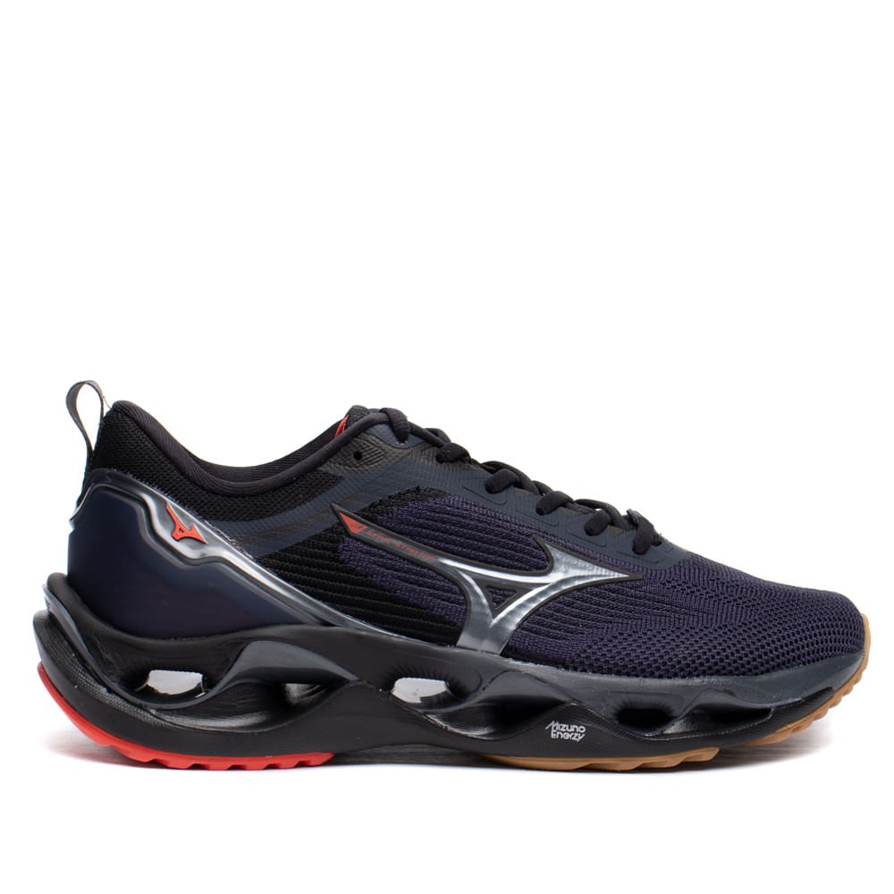 Tênis Masculino Mizuno Wave Stratos 3 Corrida Marinho/Preto
