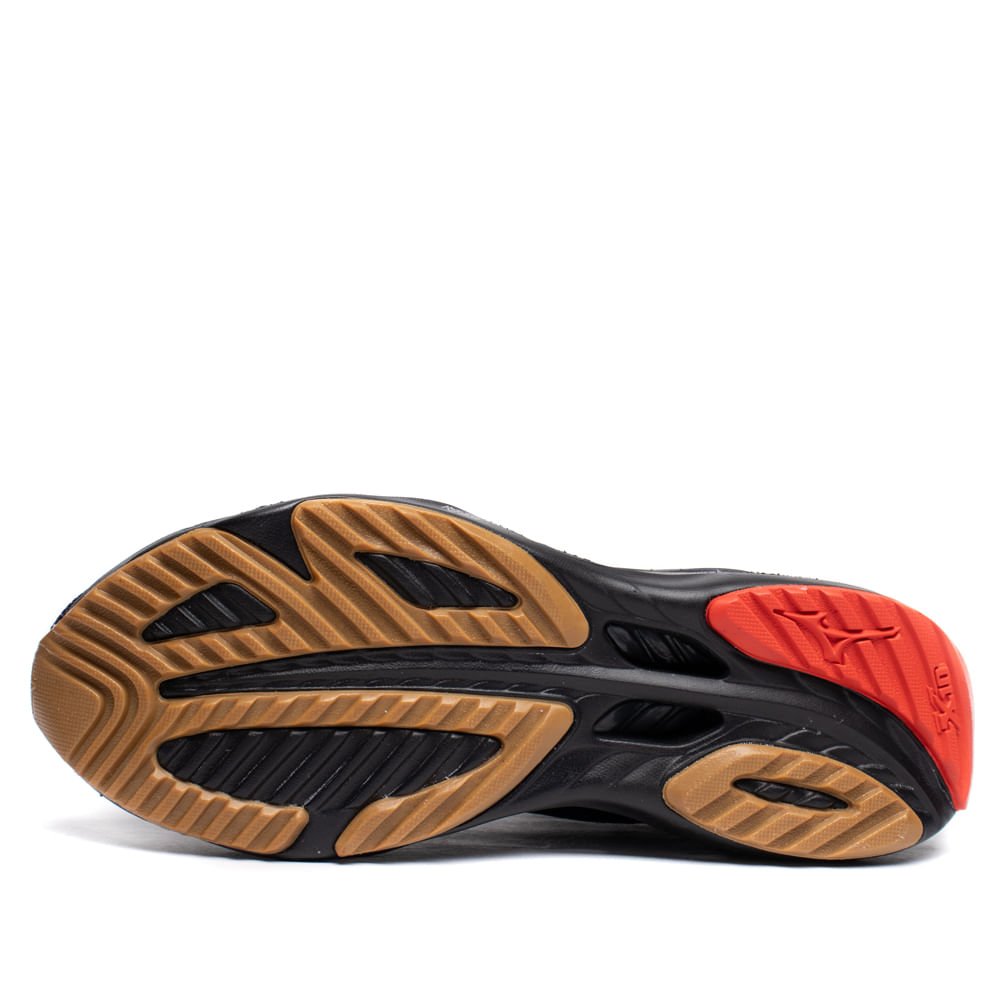 Tênis Masculino Mizuno Wave Stratos 3 Corrida Marinho/Preto Azul Marinho 2