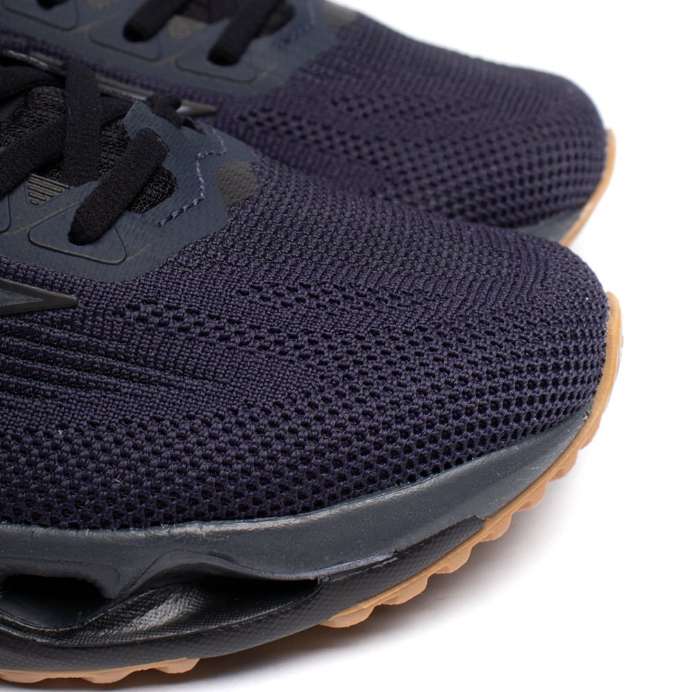 Tênis Masculino Mizuno Wave Stratos 3 Corrida Marinho/Preto Azul Marinho 6