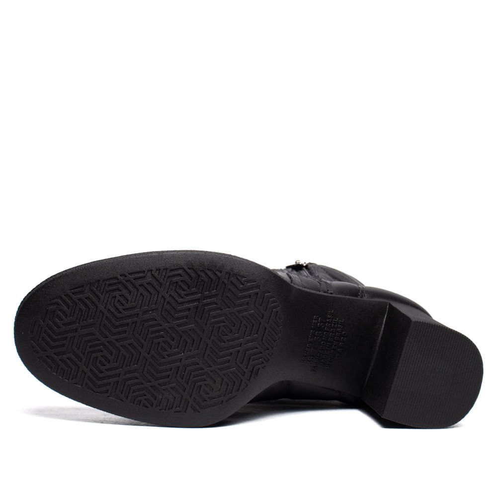 Bota Feminina Dakota Napa Cano Médio Preto Preto 2