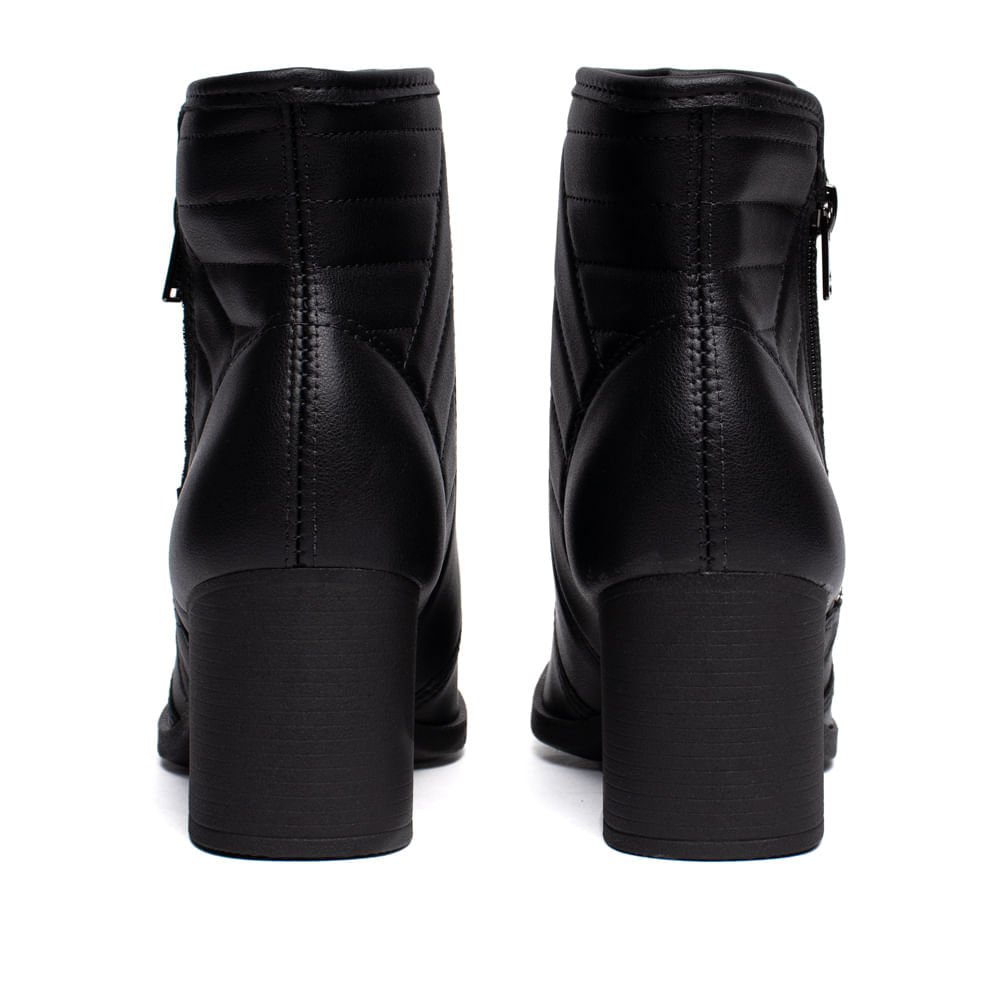 Bota Feminina Dakota Napa Cano Médio Preto Preto 3