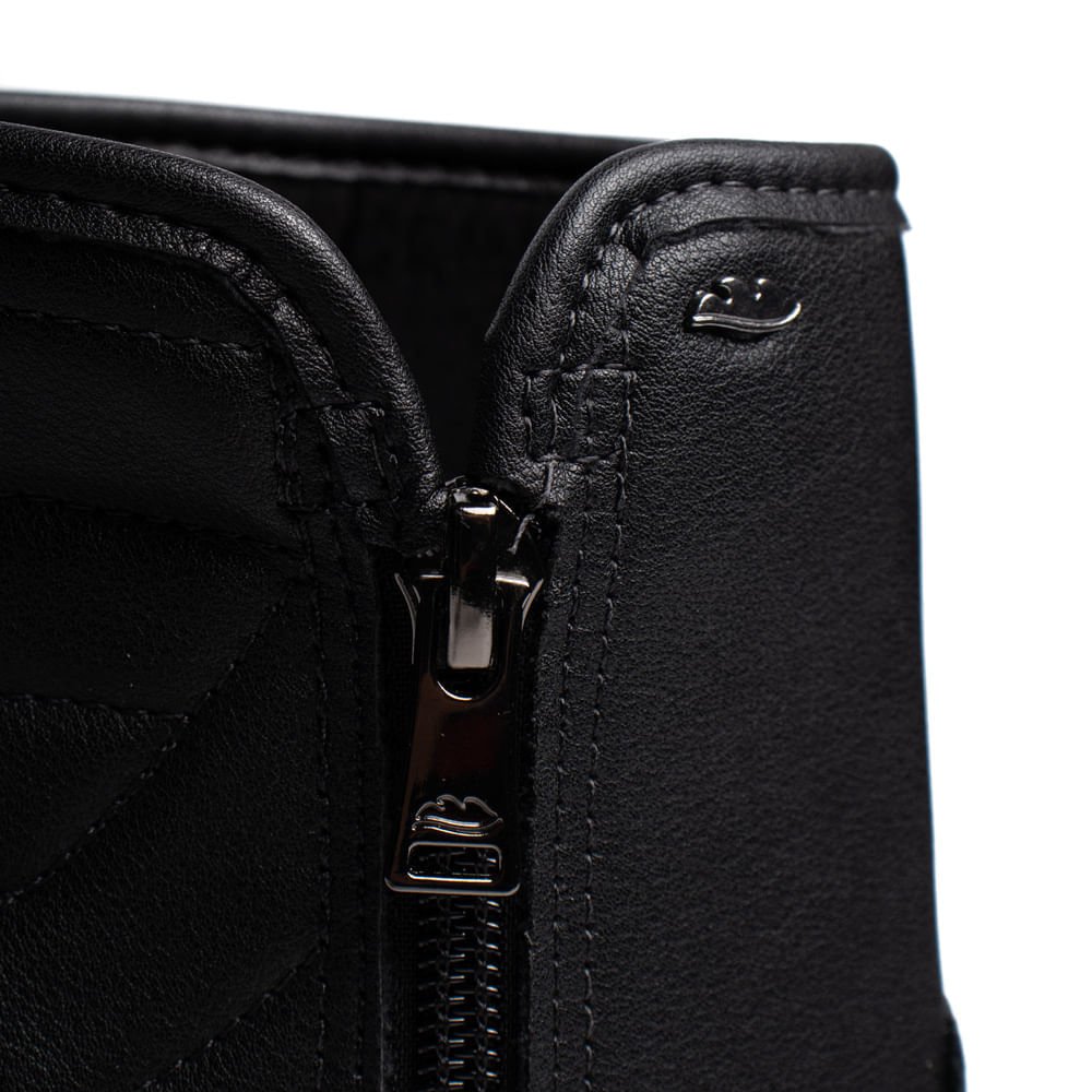 Bota Feminina Dakota Napa Cano Médio Preto Preto 6