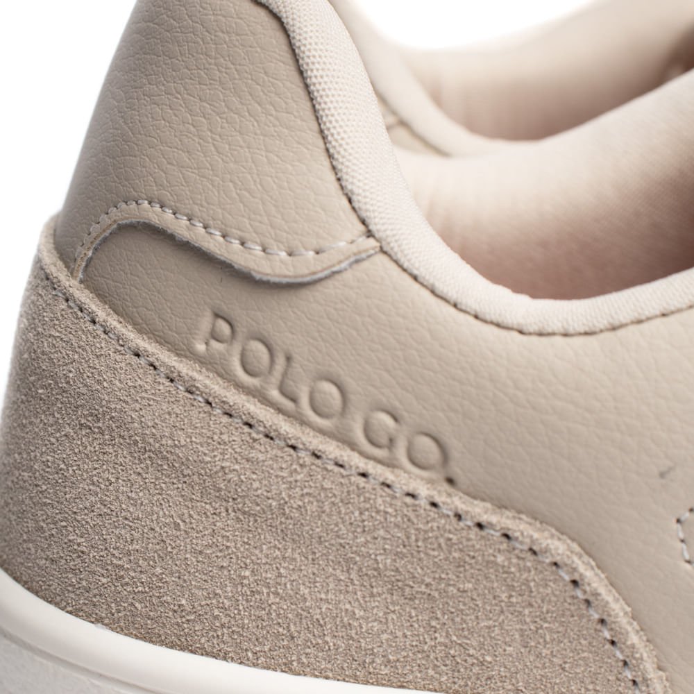 Sapatênis Masculino Polo Go Casual Bege/Cinza Bege 6