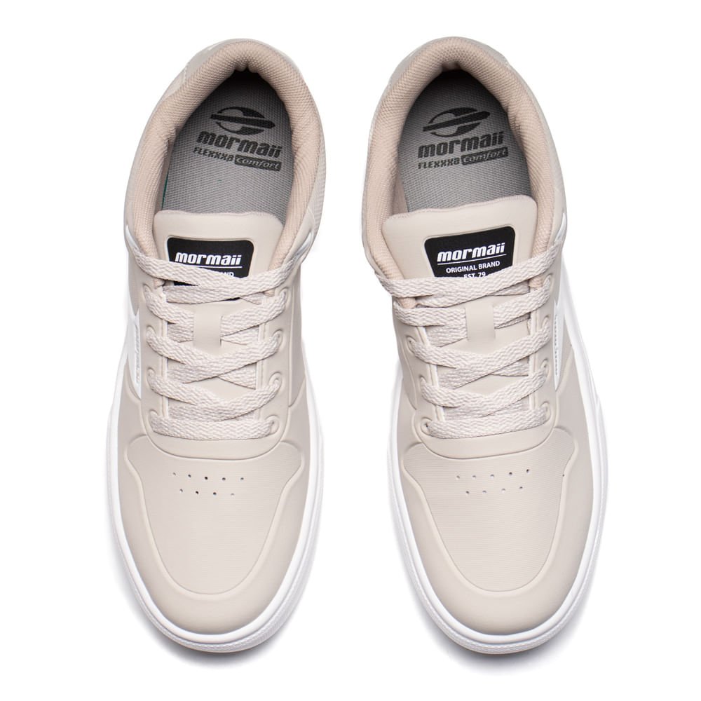 Tênis Masculino Mormaii Urban Versa Casual Bege/Branco Bege 4