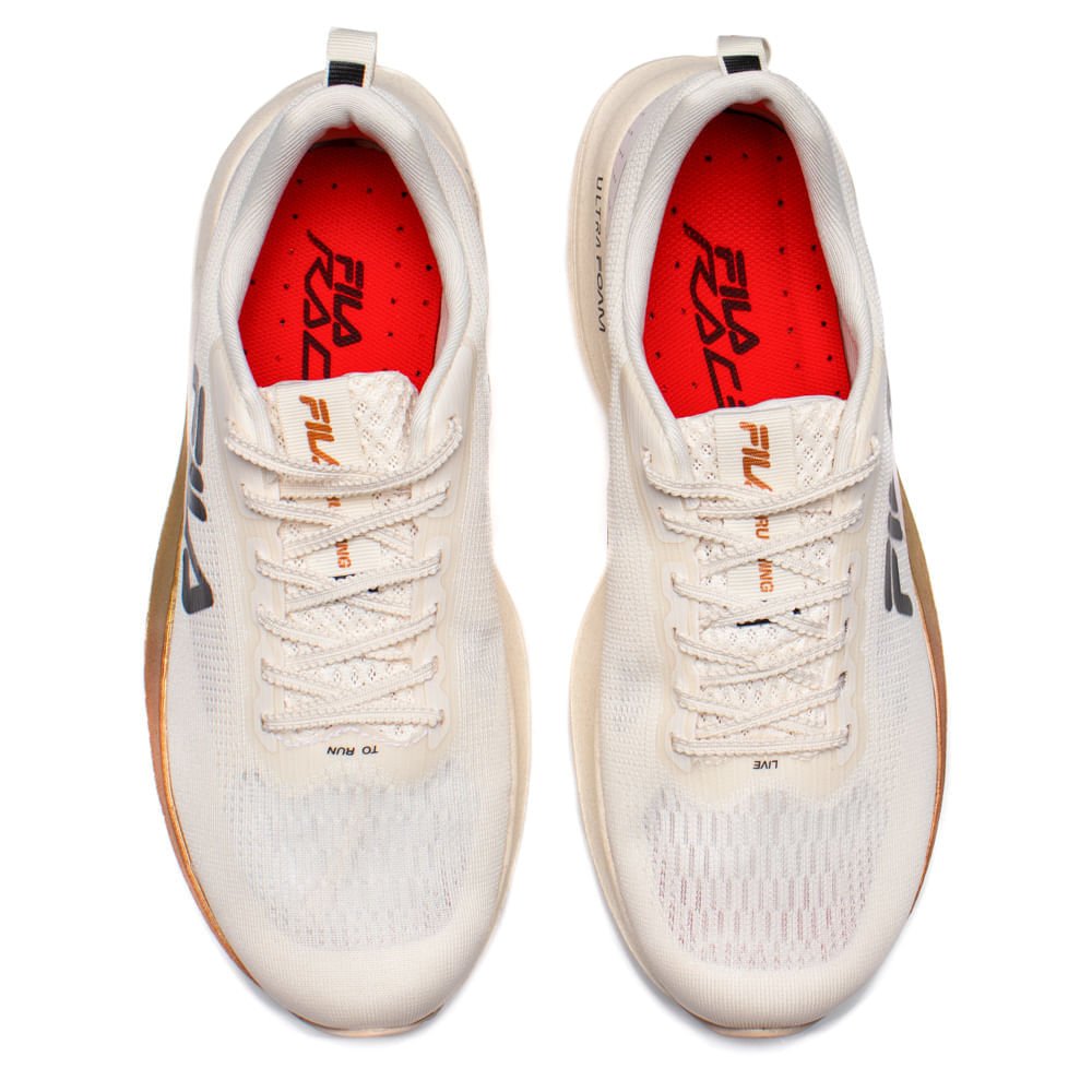 Tênis Feminino Fila Racer Fastpace Ultra Foam Off White Bege 4