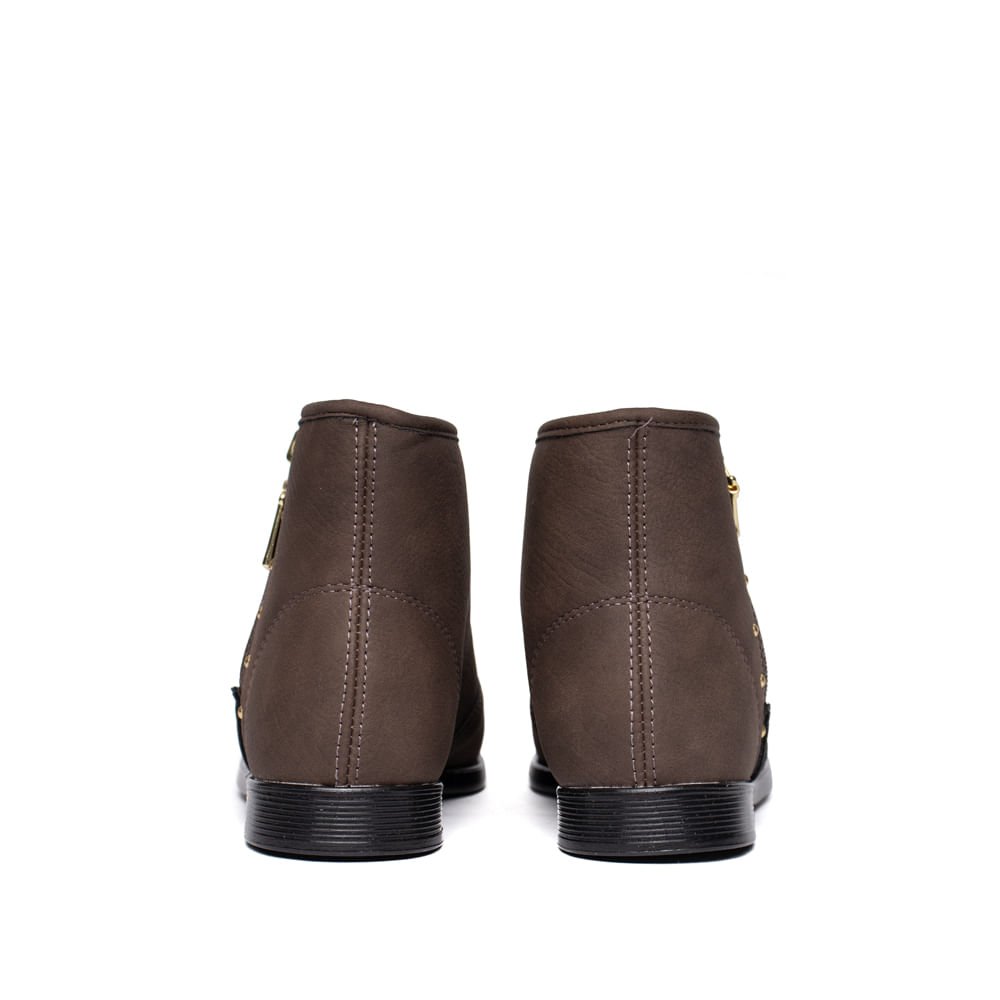 Bota Infantil Molekinha Cano Médio Marrom Escuro Marrom 3