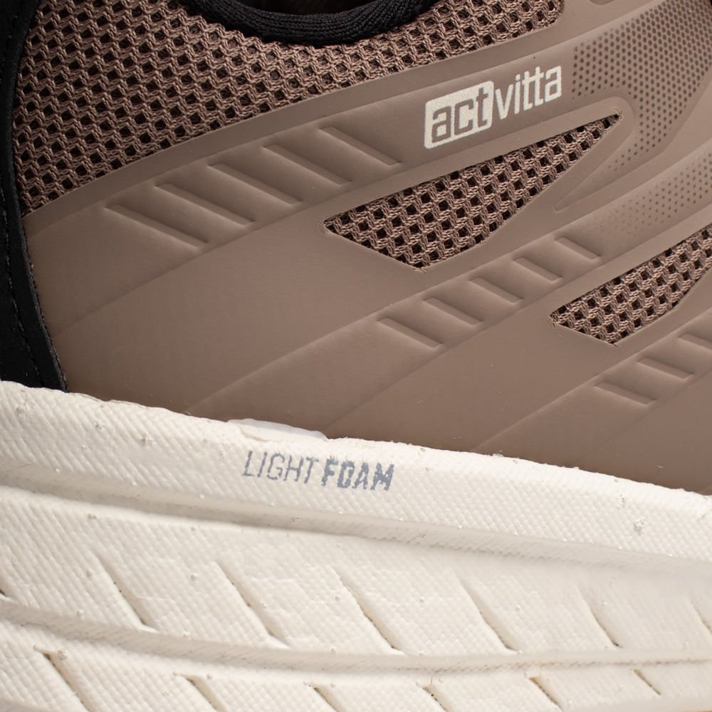 Tênis Masculino Actvitta Napa Light Foam Marrom/Preto Marrom 6