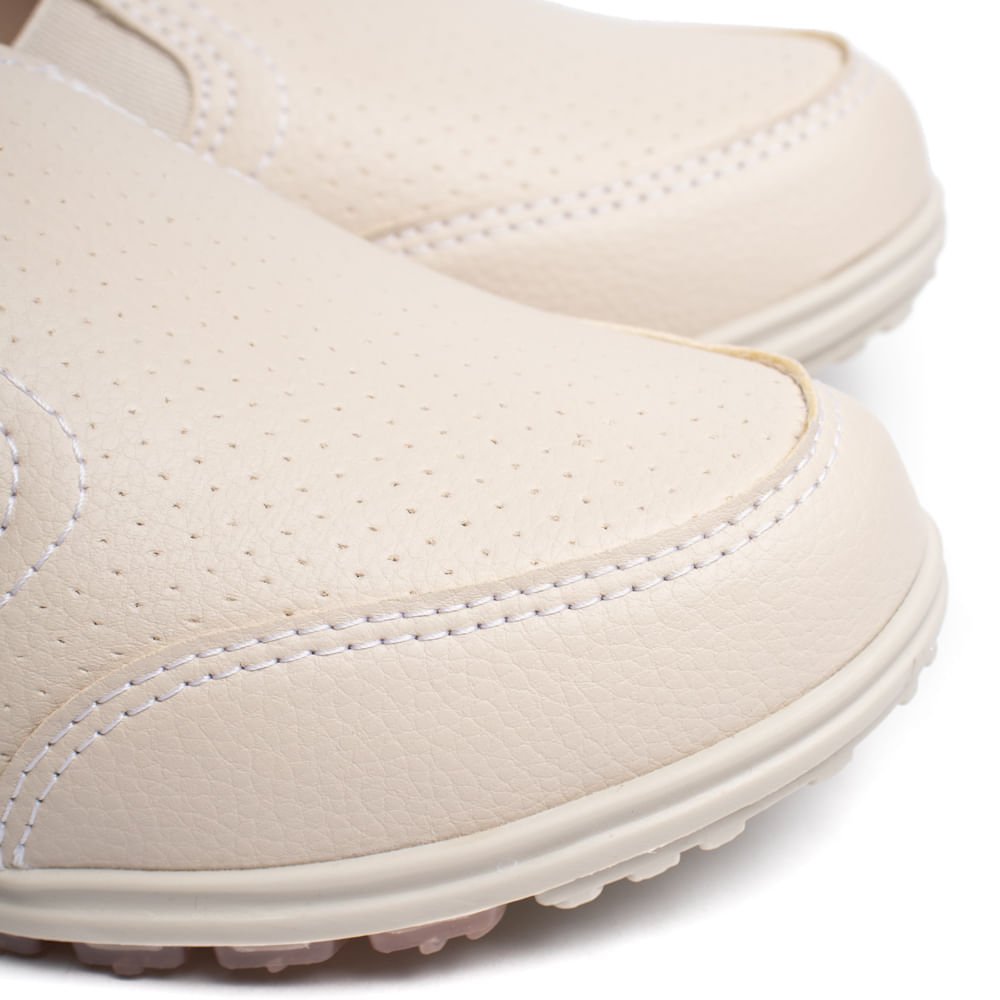 Tênis Feminino Kolosh Slip On Creme Bege 5
