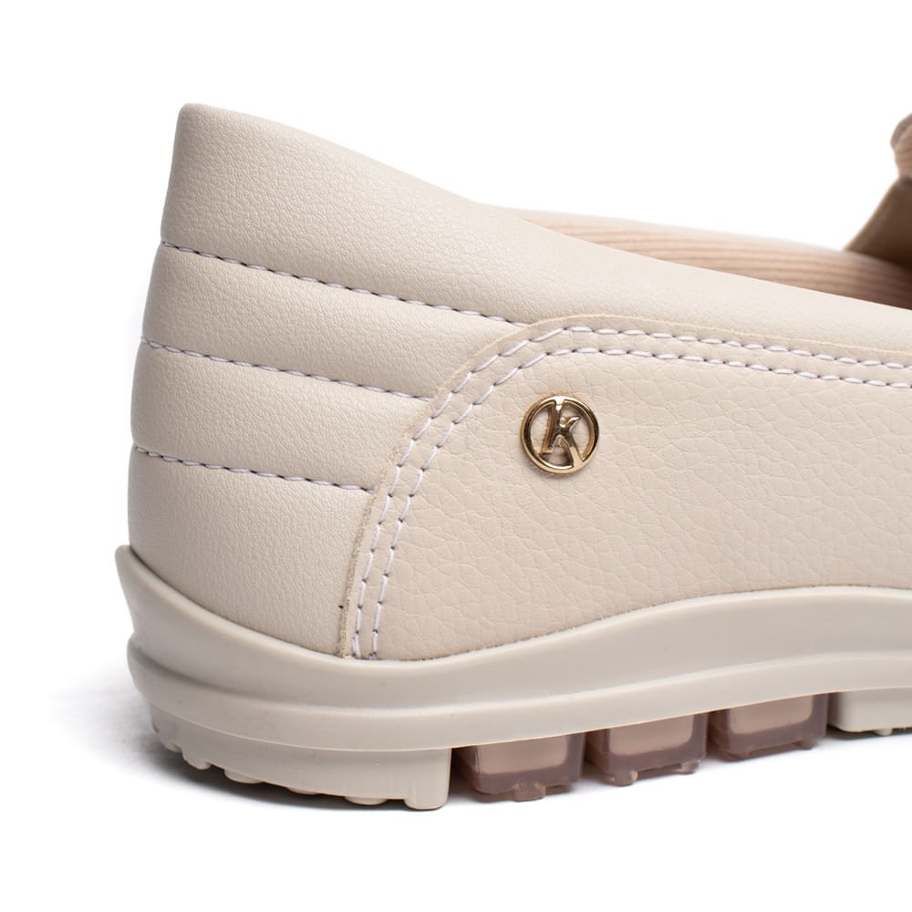 Tênis Feminino Kolosh Slip On Creme Bege 6