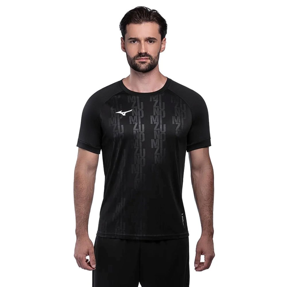 Camiseta Masculina Mizuno Fut II Preto