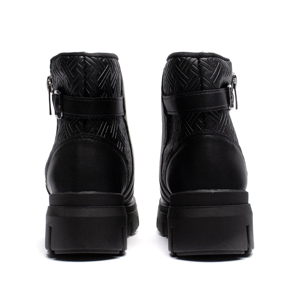 Bota Feminina Kolosh Cano Curto Tratorado Napa Preto Preto 3