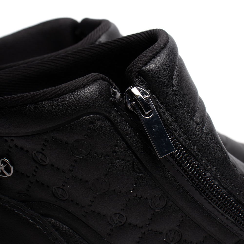 Tênis Feminino Kolosh Botinha Napa Preto Preto 5