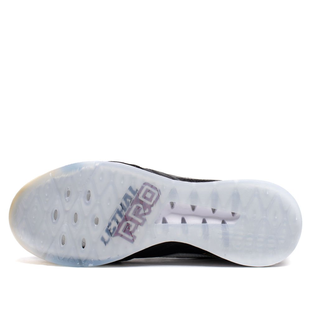 Chuteira Masculina Topper Futsal Lethal Preto/Amarelo Preto 2