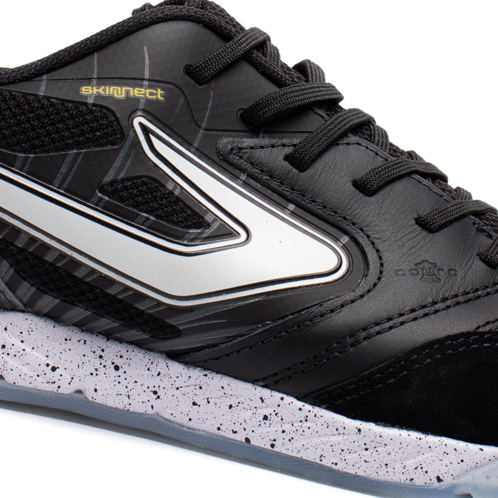 Chuteira Masculina Topper Futsal Lethal Preto/Amarelo Preto 5