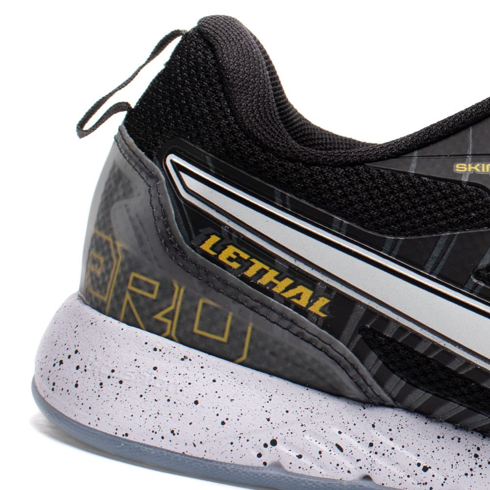 Chuteira Masculina Topper Futsal Lethal Preto/Amarelo Preto 6