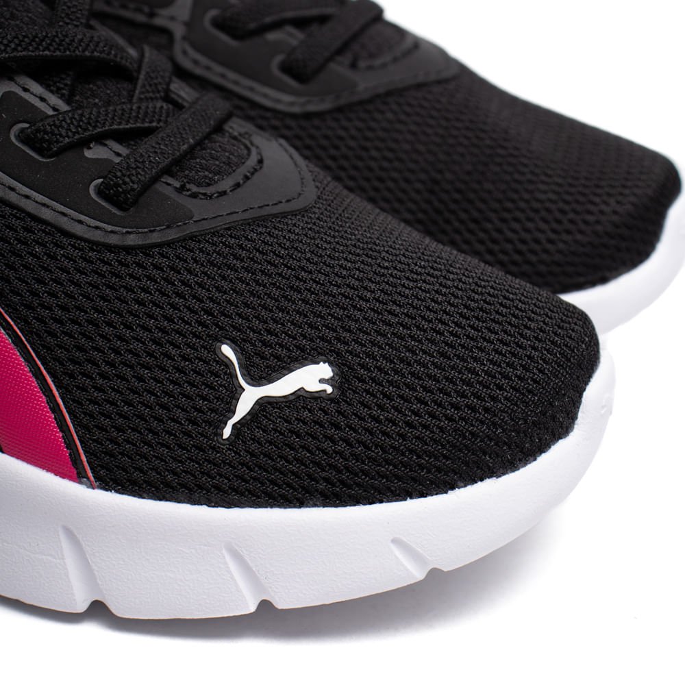 Tênis Infantil Puma FlexFocus Modern Casual Preto/Rosa Preto/Rosa 5