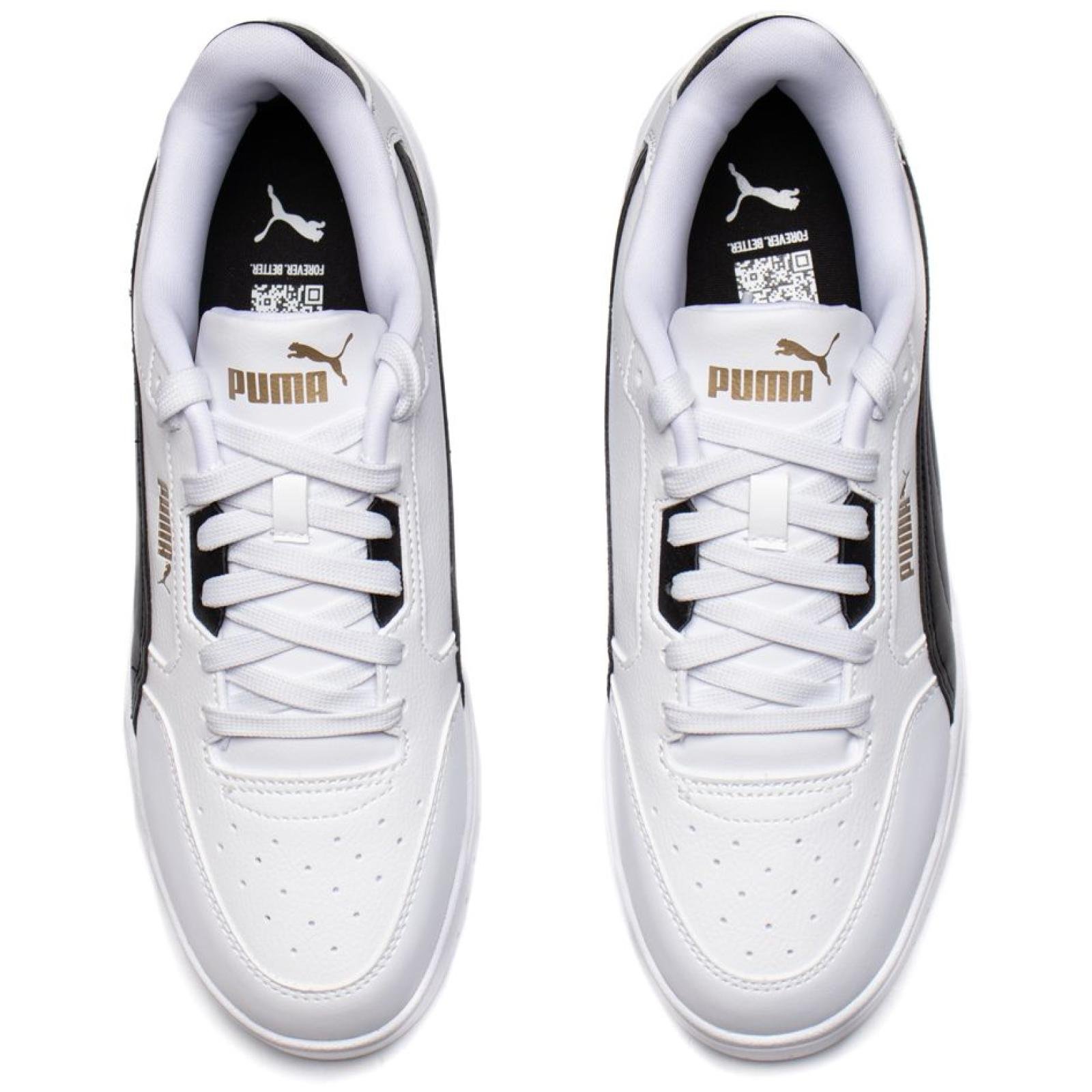 Tênis Masculino Puma Shuffle Downtown Casual Branco/Preto Branco/Preto 2