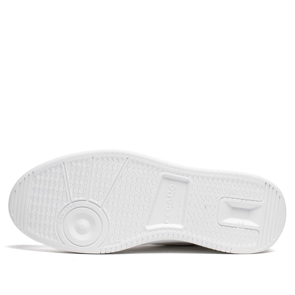 Sapatênis Masculino Pegada Casual Microfibra Branco Branco 2