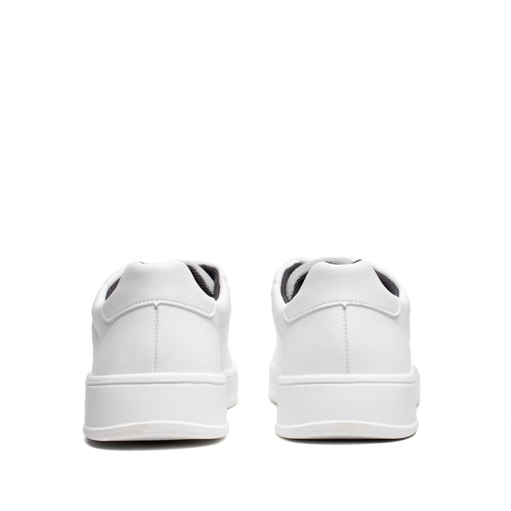Sapatênis Masculino Pegada Casual Microfibra Branco Branco 3