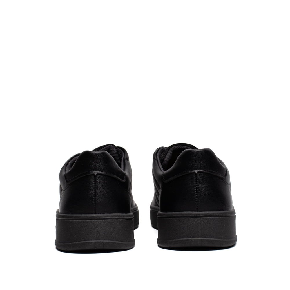 Sapatênis Masculino Pegada Casual Microfibra Preto Preto 3