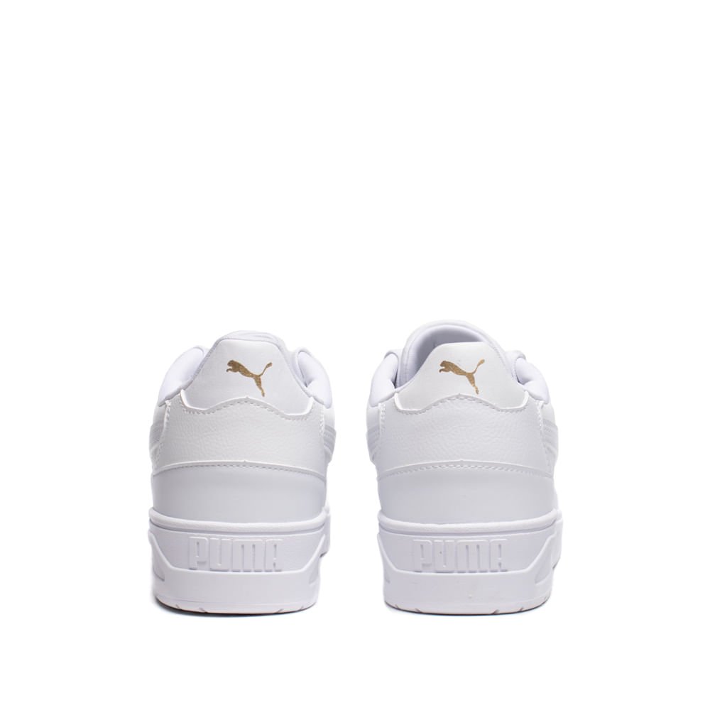 Tênis Masculino Puma Shuffle Downtown Casual Branco/Dourado Branco 3