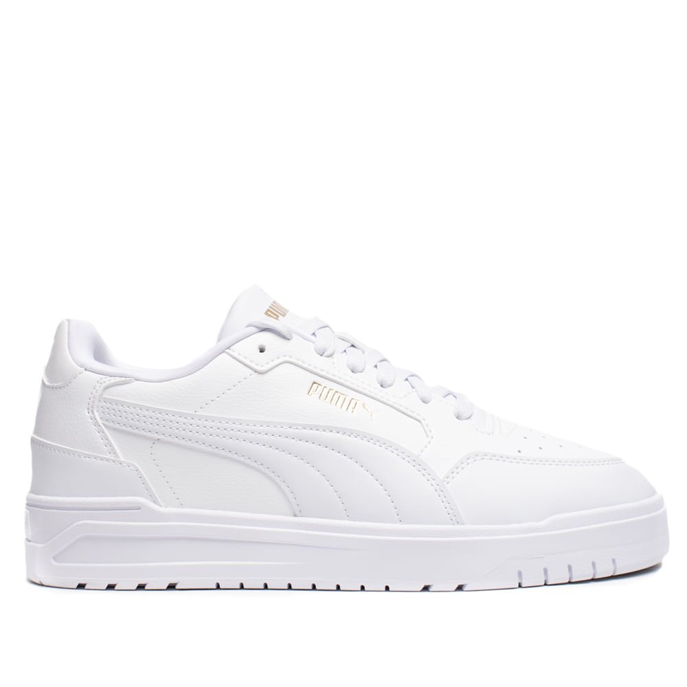 Tênis Masculino Puma Shuffle Downtown Casual Branco/Dourado