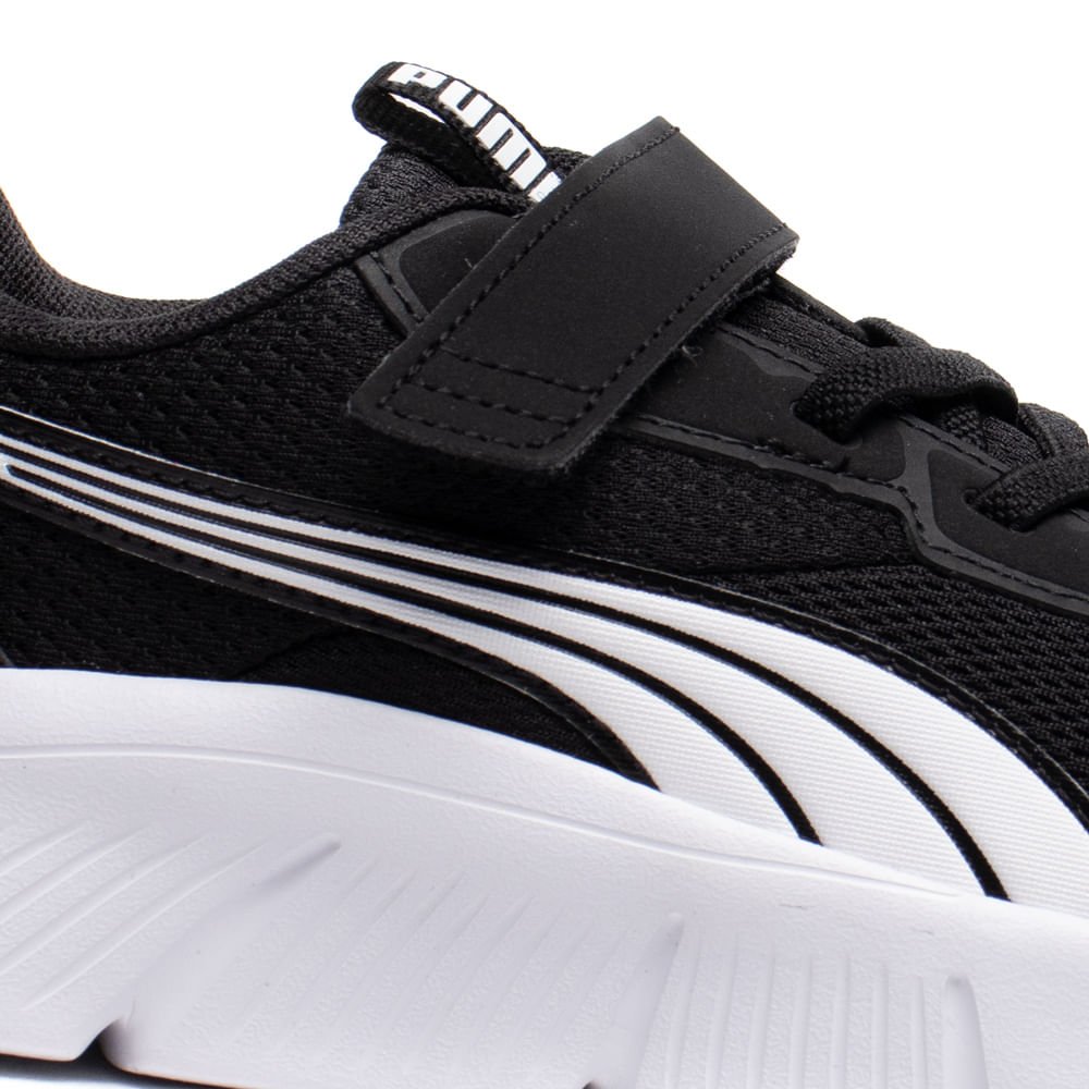 Tênis Infantil Puma FlexFocus Modern Casual Preto/Branco Preto/Branco 5