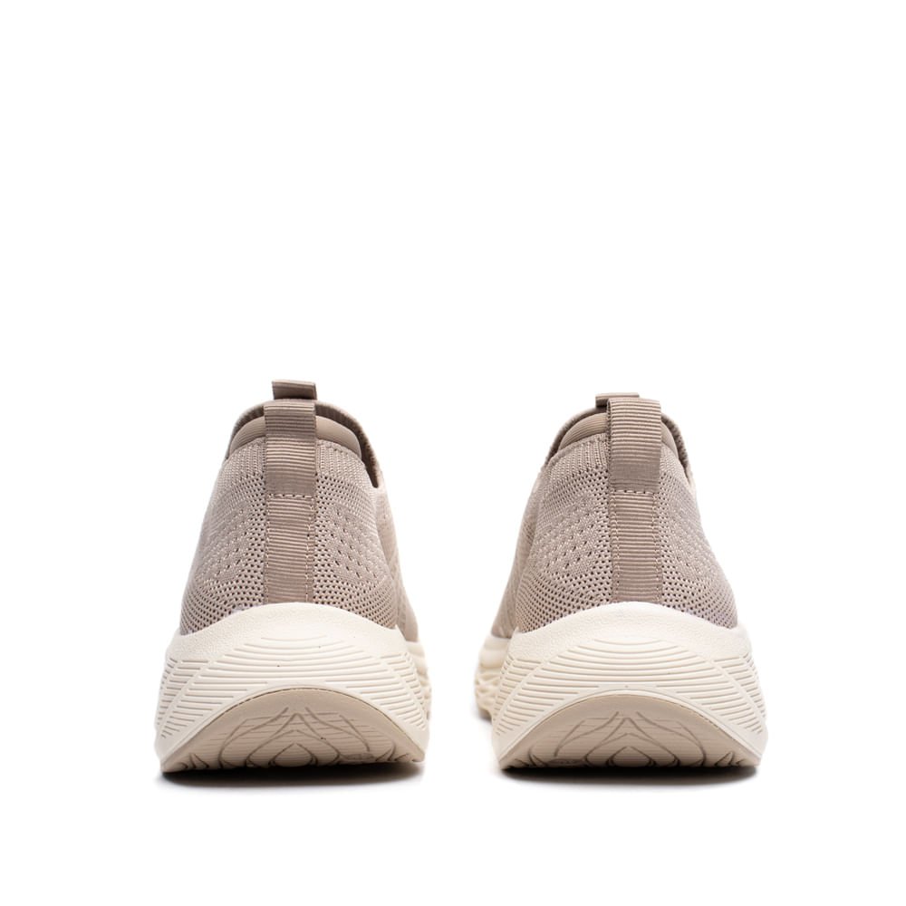 Tênis Feminino Via Marte Tech Knit Slip-On Cinza Cinza 3