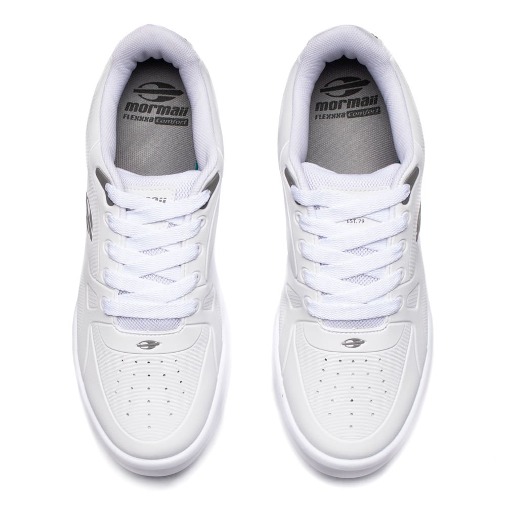 Tênis Masculino Mormaii Pump Casual Branco/Cinza Branco 4