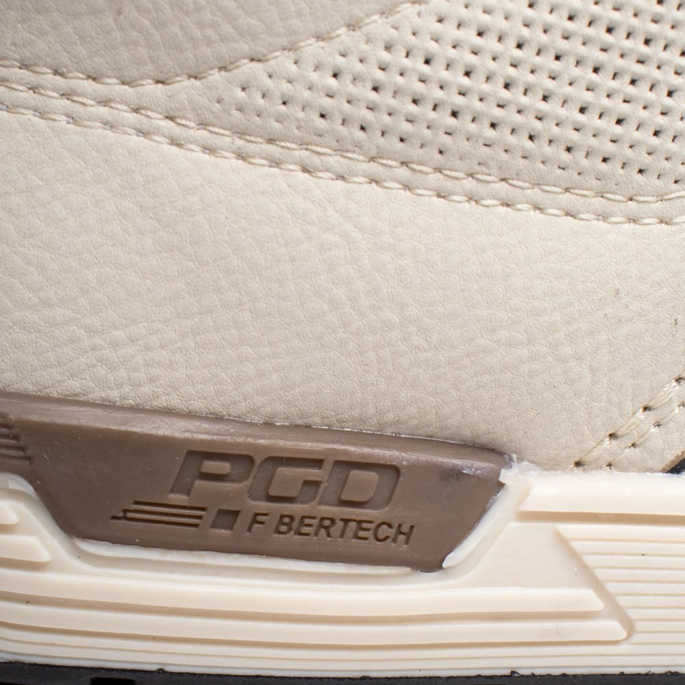 Sapatênis Masculino Pegada Microfibra Off White/Bege Bege 6