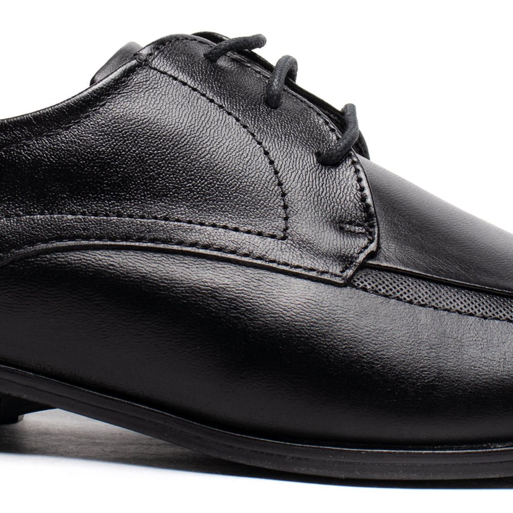 Sapato Masculino Democrata Unique Couro Social Preto Preto 5