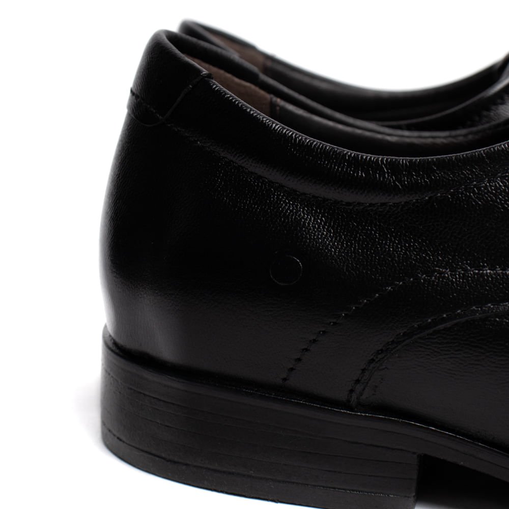 Sapato Masculino Democrata Unique Couro Social Preto Preto 6