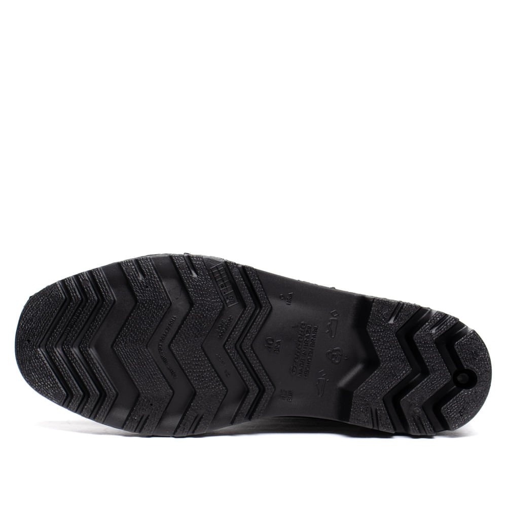 Bota Unissex Grendene Pega Forte Impermeável Preto Preto 2