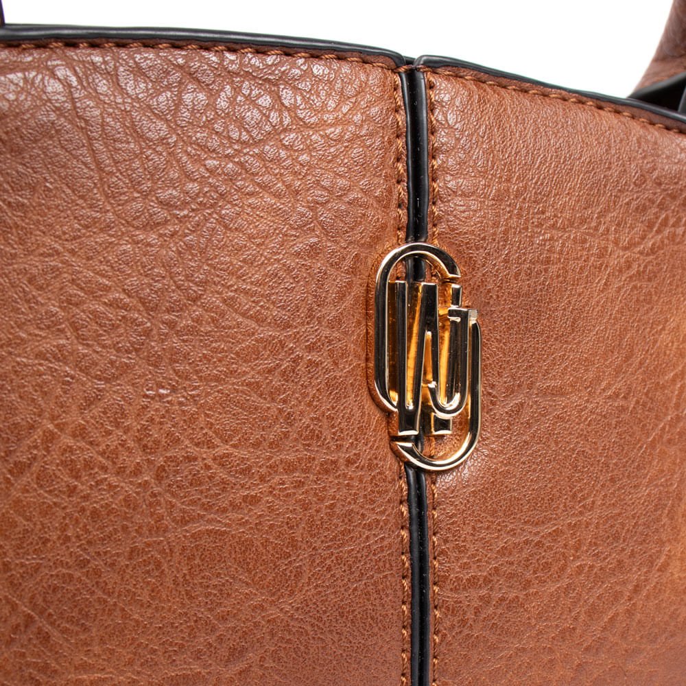 Bolsa Feminina WJ Tiracolo Média Burnished Marrom Marrom 6