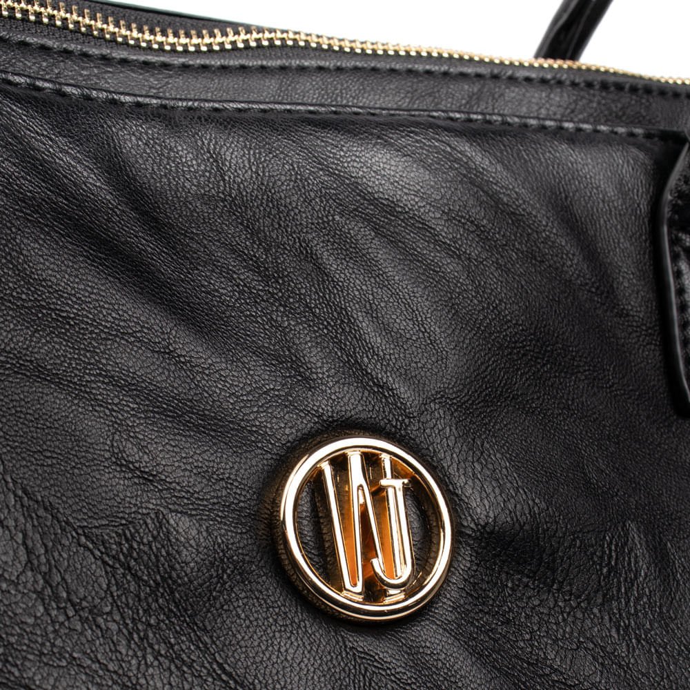Bolsa Feminina WJ Tiracolo Grande Notebook Preto Preto 6