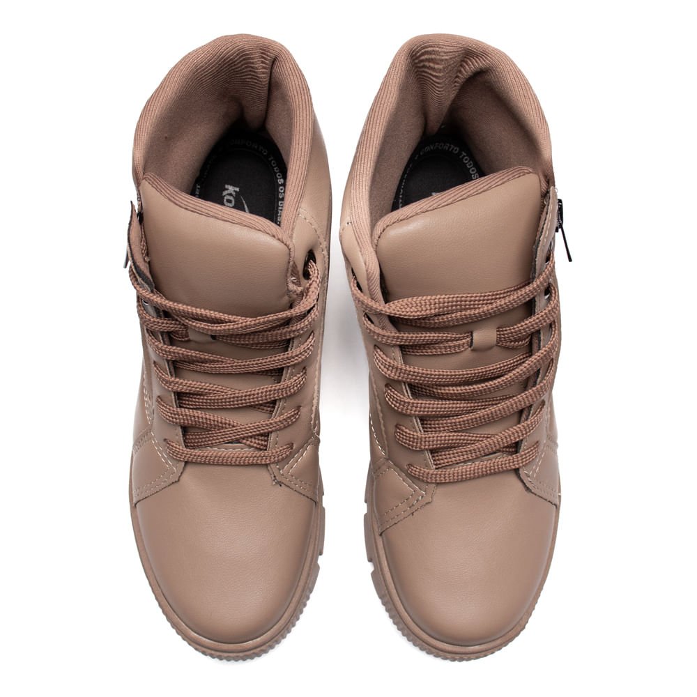 Coturno Feminino Kolosh Napa Tratorado Marrom Claro Marrom 4